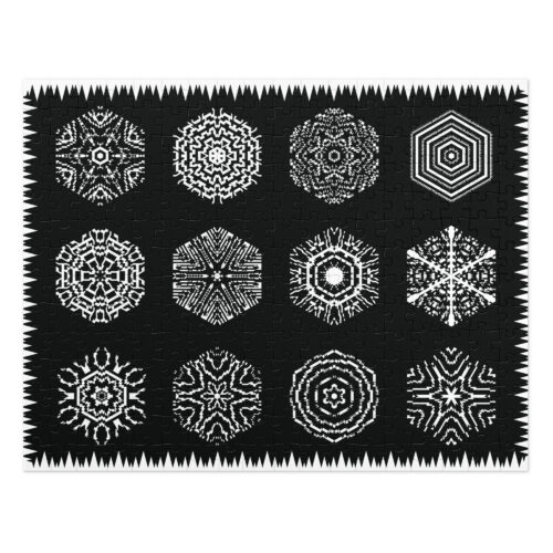 Symmetric Snowflakes Jigsaw Puzzle